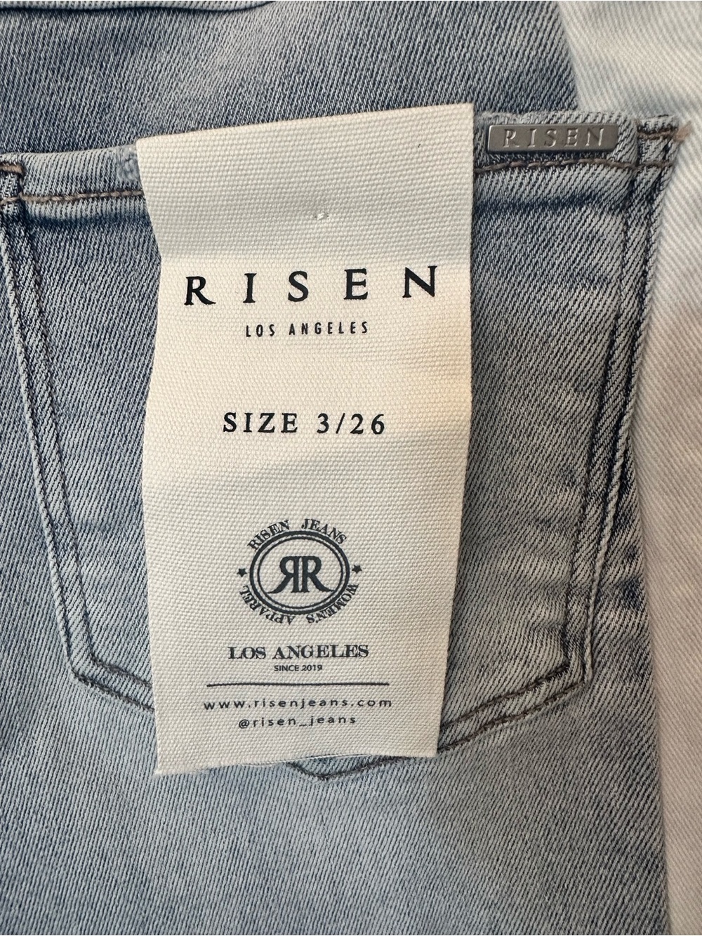 NWT🤍Risen Stripe Baggy Slouchy Jean 3/26 - Picture 8 of 10